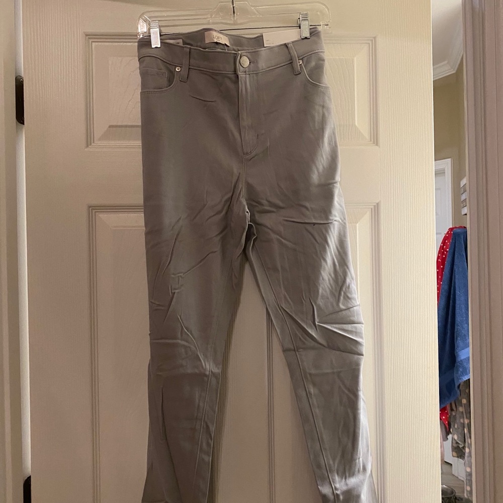 Grey brushed cotton jeans
